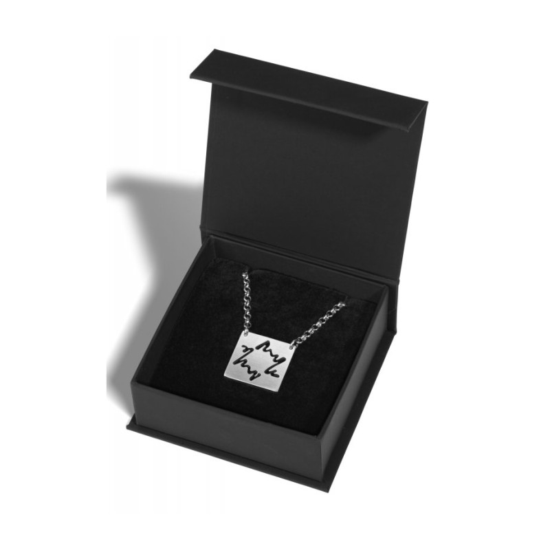 Adi Sidler Collier en acier inoxydable Dancing Star o... | Pendentif juif