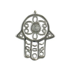 Silver Filigree Hamsa Pendant | Hamsa Necklace