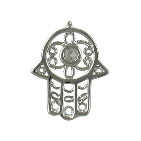 Silver Filigree Hamsa Pendant | Hamsa Necklace