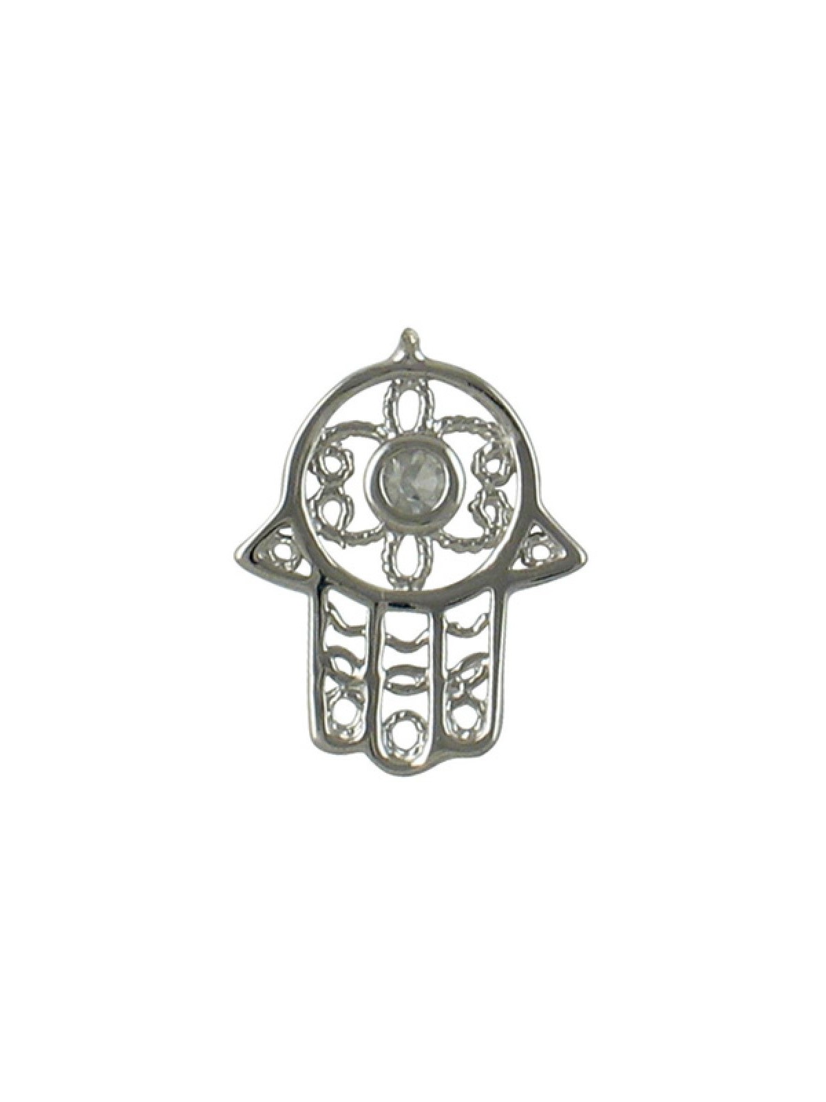 Silver Filigree Hamsa Pendant | Hamsa Necklace
