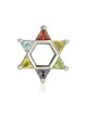Sterling Silver Colorful Star of David Charm | Judaica Charms