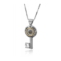 Pendentif clé avec chrysobéryl pour Prosperity Ka... | Colliers par HaAri