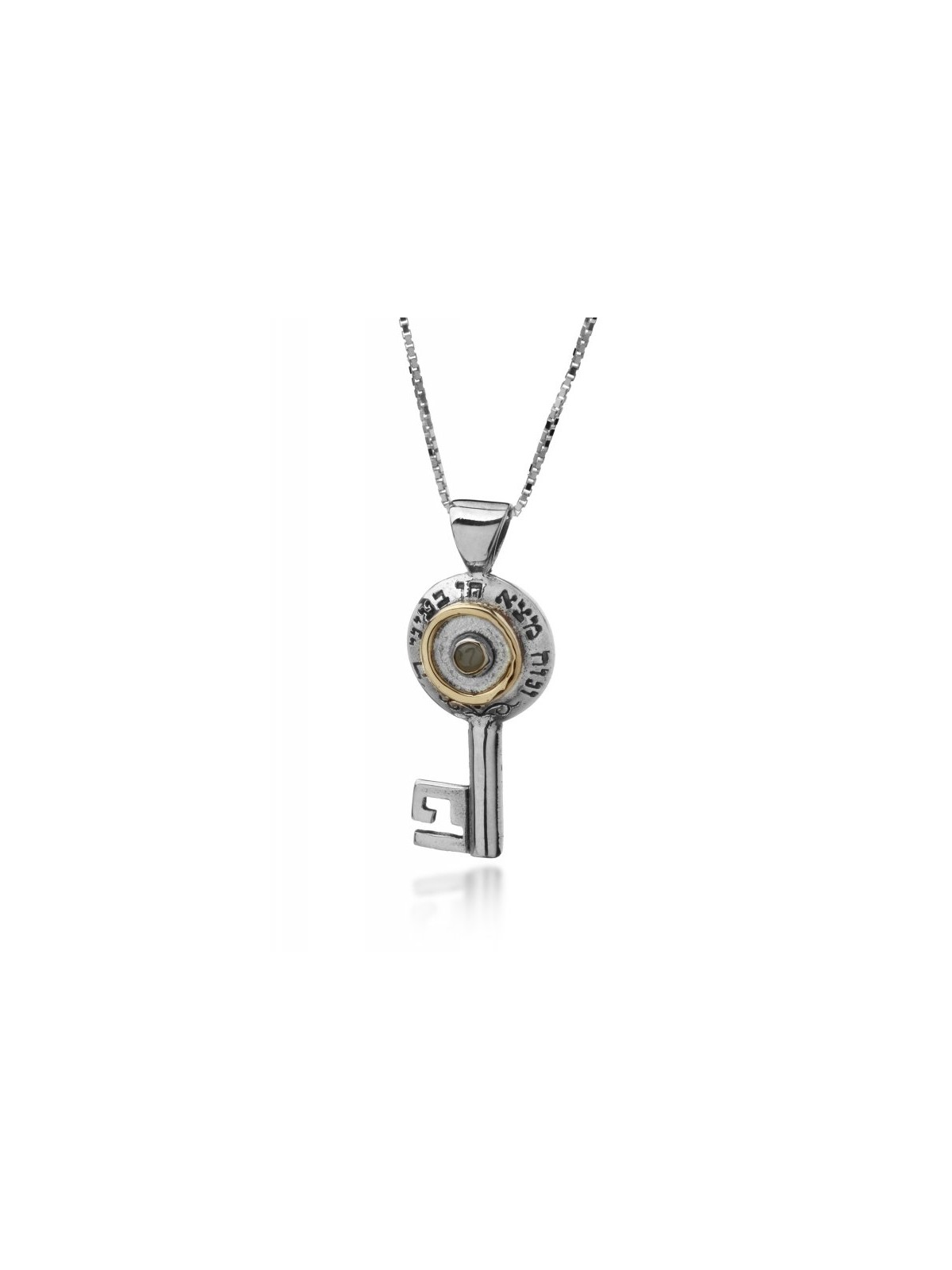 Pendentif clé avec chrysobéryl pour Prosperity Ka... | Colliers par HaAri