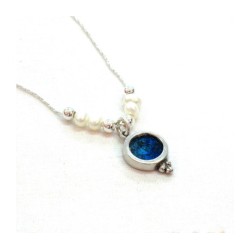 Michal Kirat Freshwater Pearls Necklace wit... | Roman Glass Necklaces