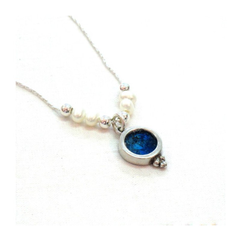 Collier de perles d'eau douce Michal Kirat avec... | Colliers en verre romain