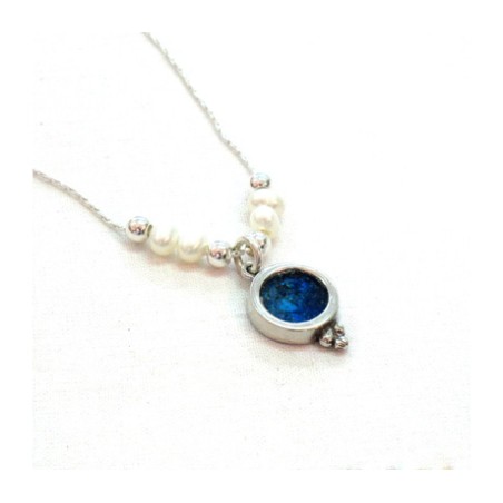 Michal Kirat Freshwater Pearls Necklace wit... | Roman Glass Necklaces