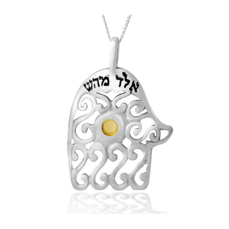 Kabbalah Hamsa Necklace for Health and Protection | Necklaces by HaAri