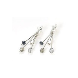 Silver Sparks Earrings by Edita | Israeli Fashion Jewelry
