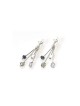 Silver Sparks Earrings by Edita | Israeli Fashion Jewelry