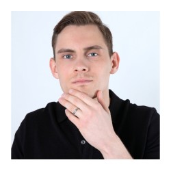 Oxidized Sterling Silver Ring Ani LeDodi veDodi Li %... | Jewish Rings