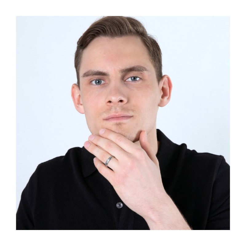 Oxidized Sterling Silver Ring Ani LeDodi veDodi Li %... | Jewish Rings