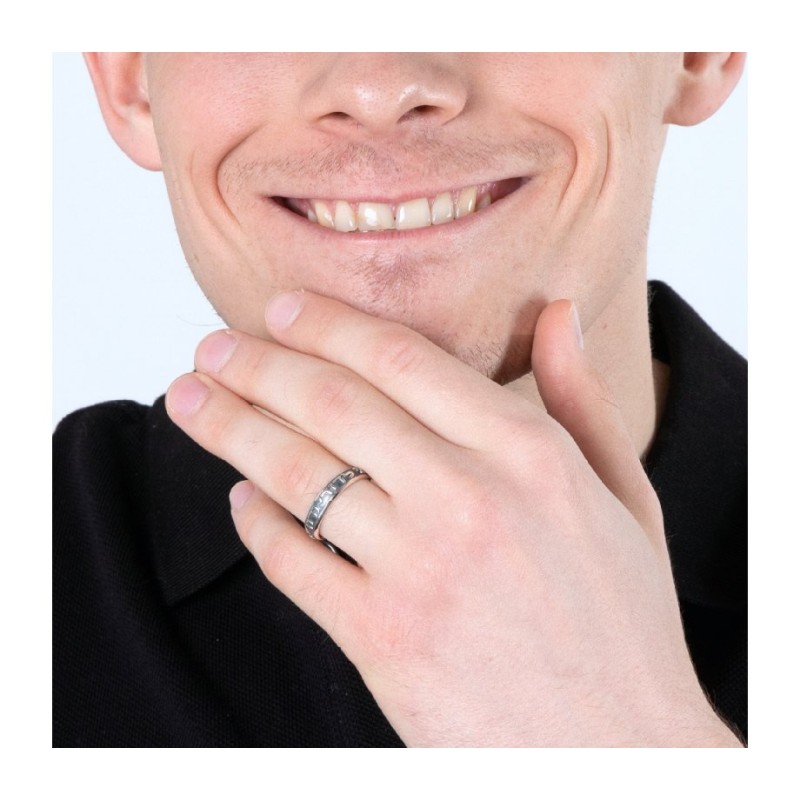 Bague en argent sterling oxydé Ani LeDodi veDodi Li %... | Anneaux juifs