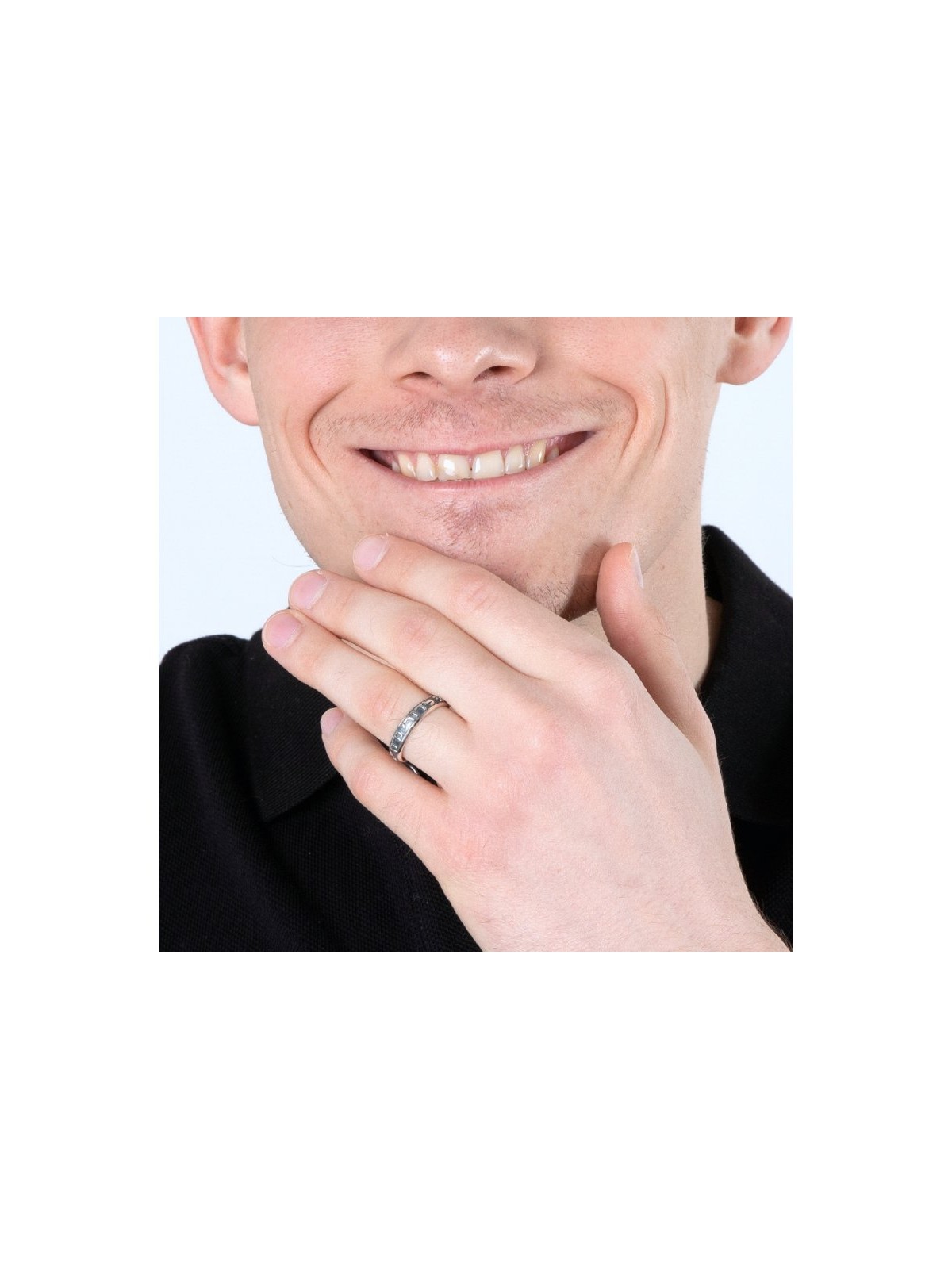 Bague en argent sterling oxydé Ani LeDodi veDodi Li %... | Anneaux juifs