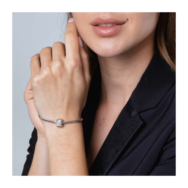 Sterling Silver Square Lion of Judah Charm | Judaica Charms