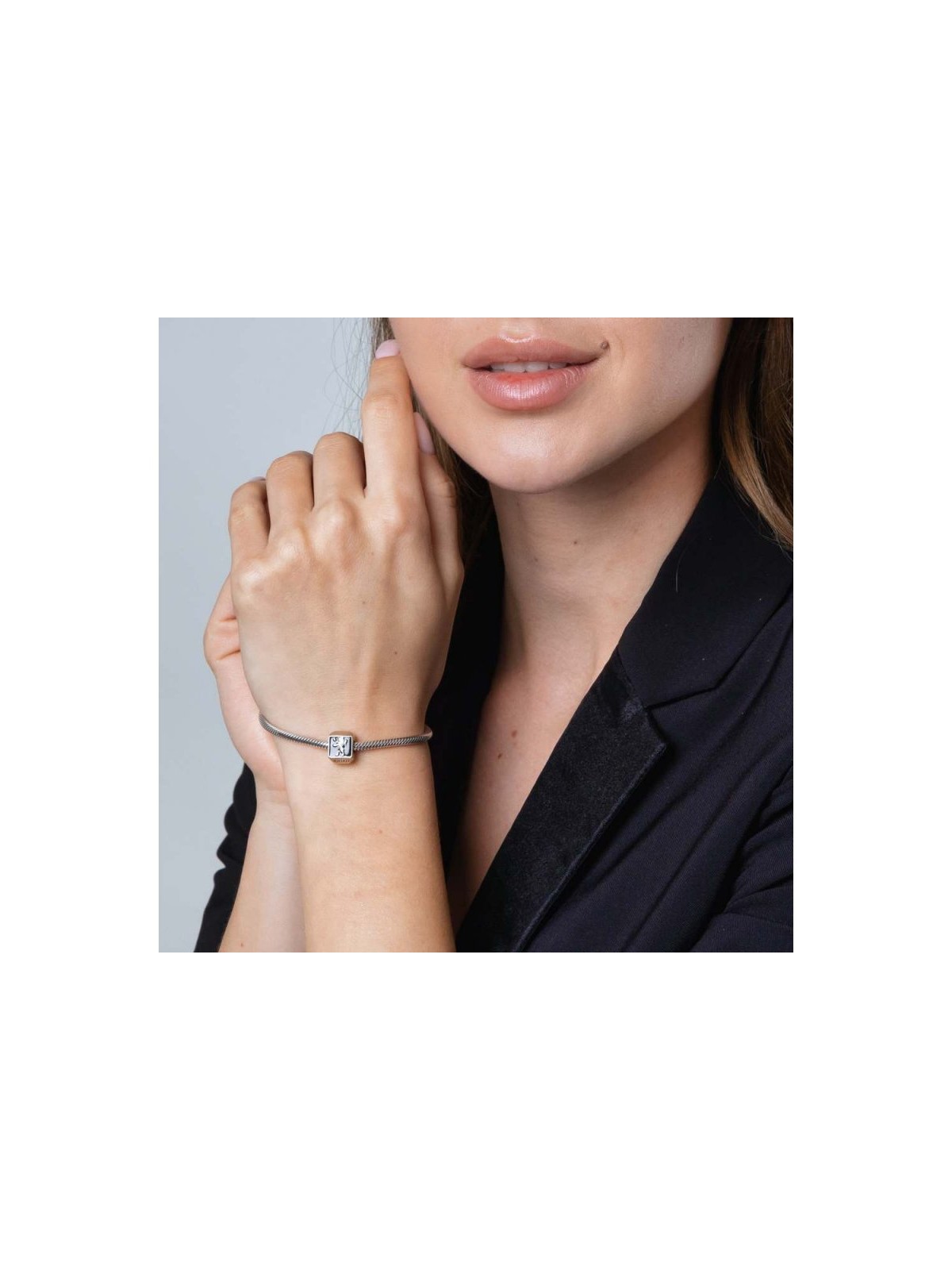 Sterling Silver Square Lion of Judah Charm | Judaica Charms