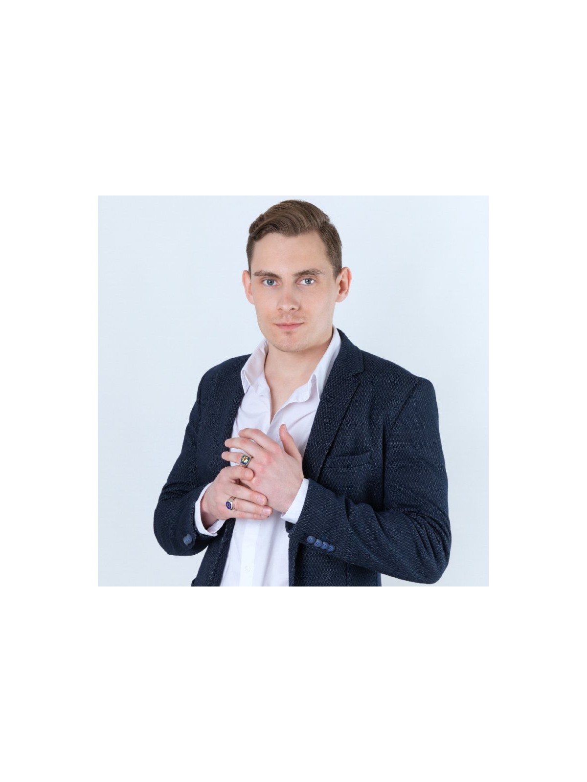 Mans Sterling Silver and Gold Plated Ring with Star ... | Jewish Rings