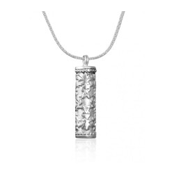 Sterling Silver Mezuzah Pendant Necklace ... | Jewish Gift from Israel