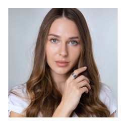 Black Oxidized Sterling Silver Ring with Words of Sh... | Jewish Rings