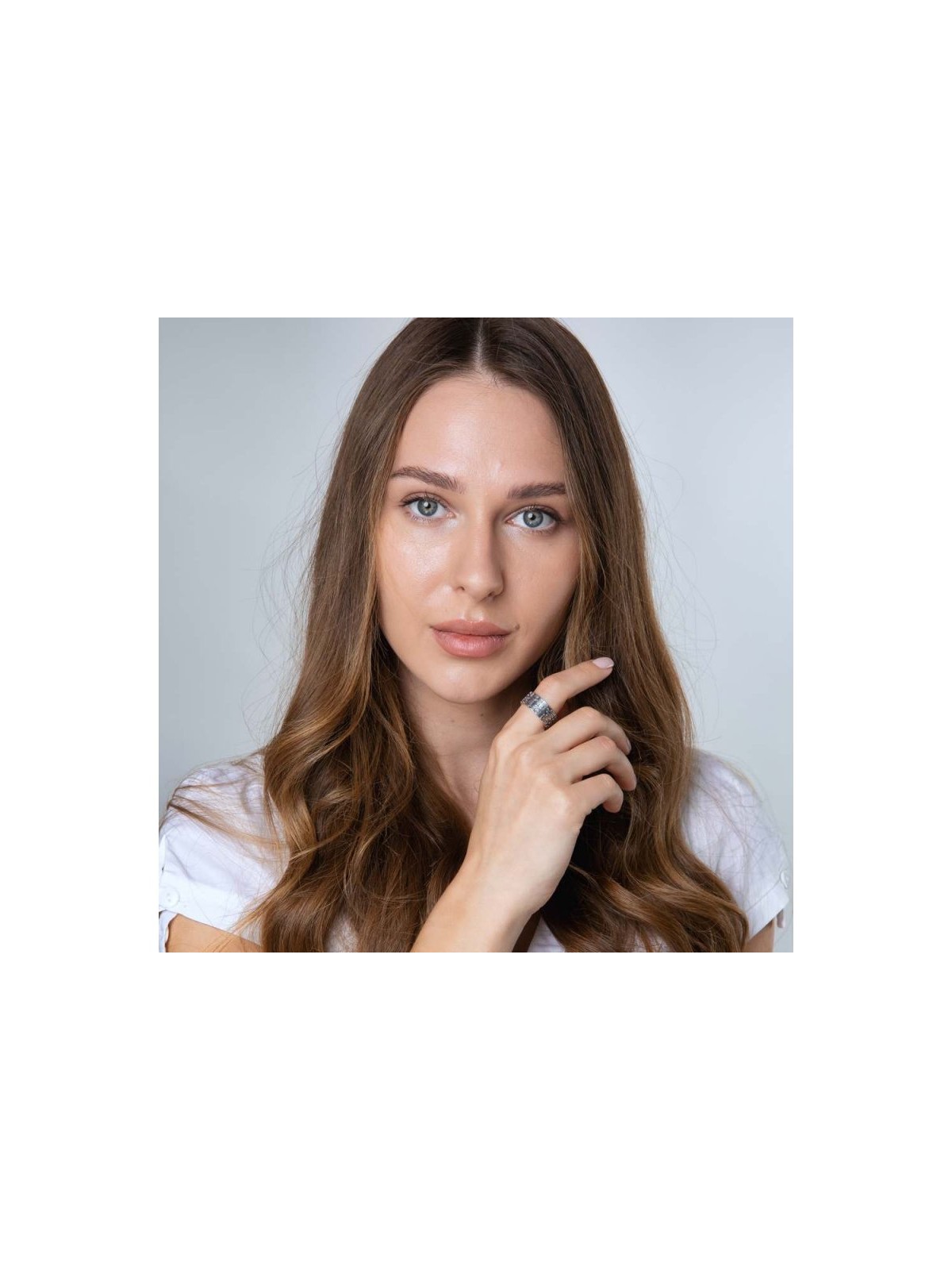 Bague en argent sterling oxydé noir avec mots de Sh... | Anneaux juifs