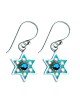Ester Shahaf Sterling Silver Stone Studded Turquoise Sta... | Earrings