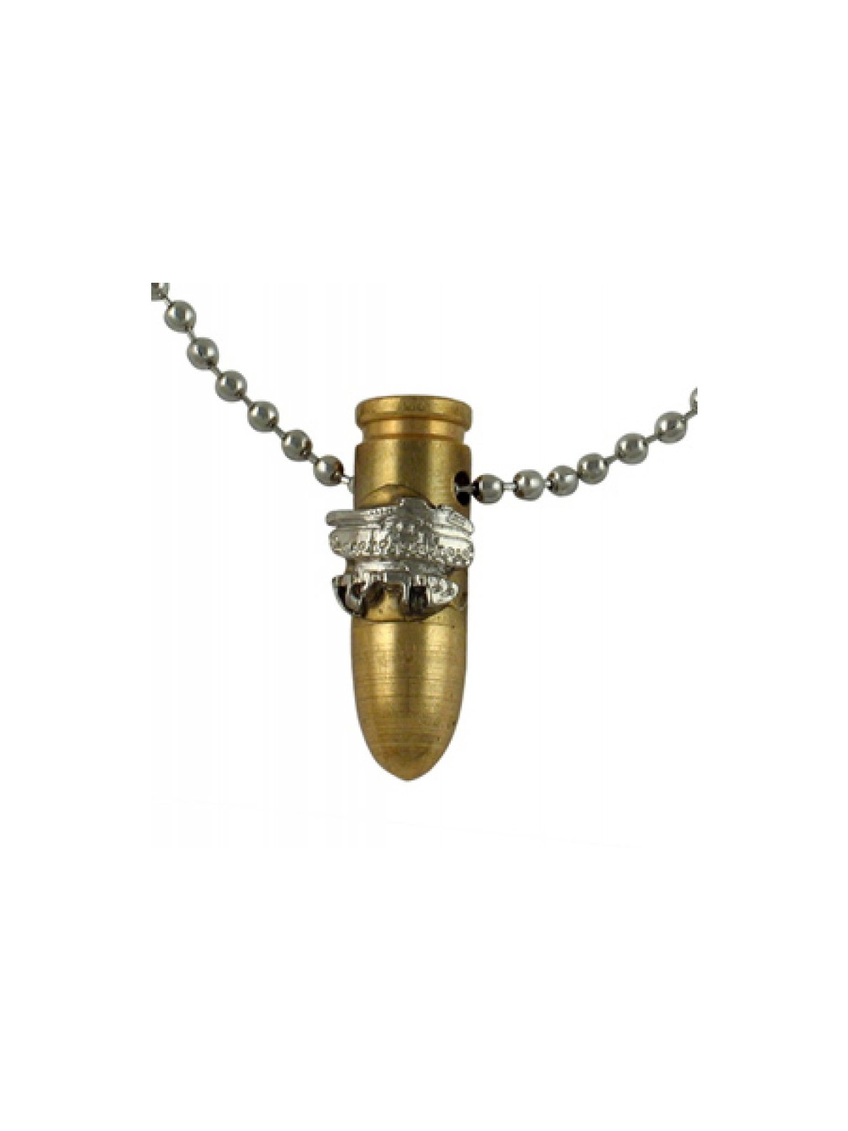 Collier Pendentif Balle de Tsahal en Bronze avec Troo Blindé... | Armée israélienne