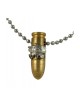 Collier Pendentif Balle de Tsahal en Bronze avec Troo Blindé... | Armée israélienne