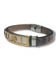 Brown Leather Bracelet Stars of David Cente... | Bracelets - up to $10