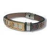Brown Leather Bracelet Stars of David Cente... | Bracelets - up to $10