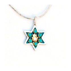 Hamsa Star of David Pendant Shahaf | Necklaces by Esther Shahaf