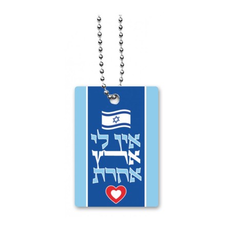 Dorit Judaica Dog Tag Necklace on Chain I Have No Ot... | IDF Dog-Tags