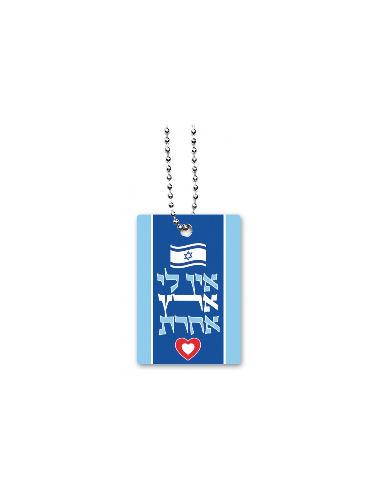 Dorit Judaica Dog Tag Necklace on Chain I Have No Ot... | IDF Dog-Tags