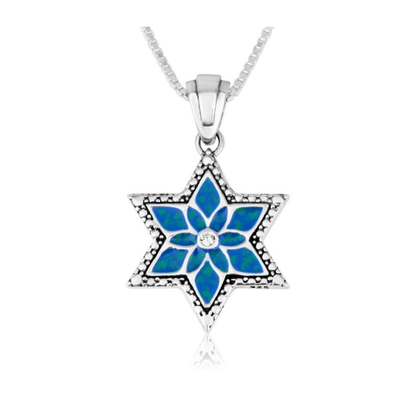 Sterling Silver Pendant Necklace %96 Star of David... | Jewish Pendant