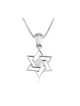 Sterling Silver Pendant Necklace Angular ... | Jewish Gift from Israel