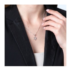 Sterling Silver Pendant Necklace Angular ... | Jewish Gift from Israel