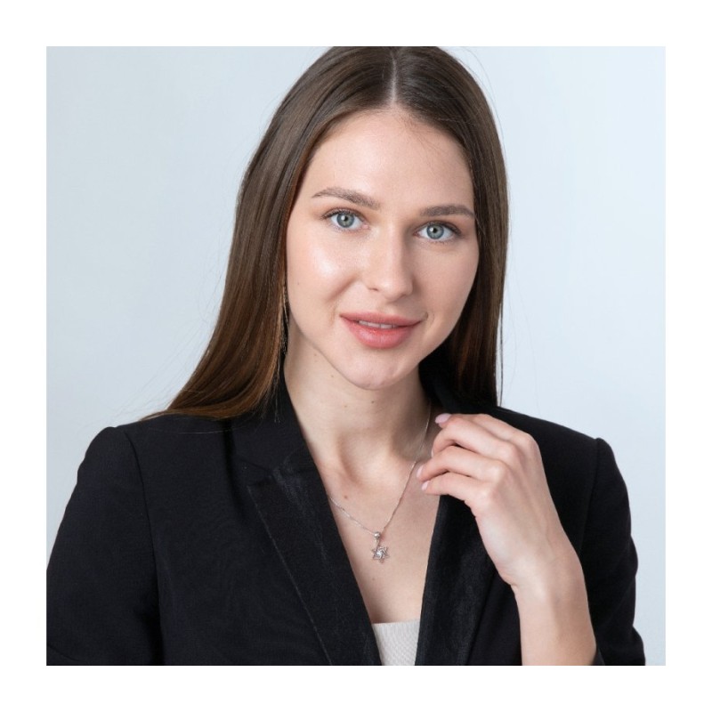 Sterling Silver Pendant Necklace Angular ... | Jewish Gift from Israel