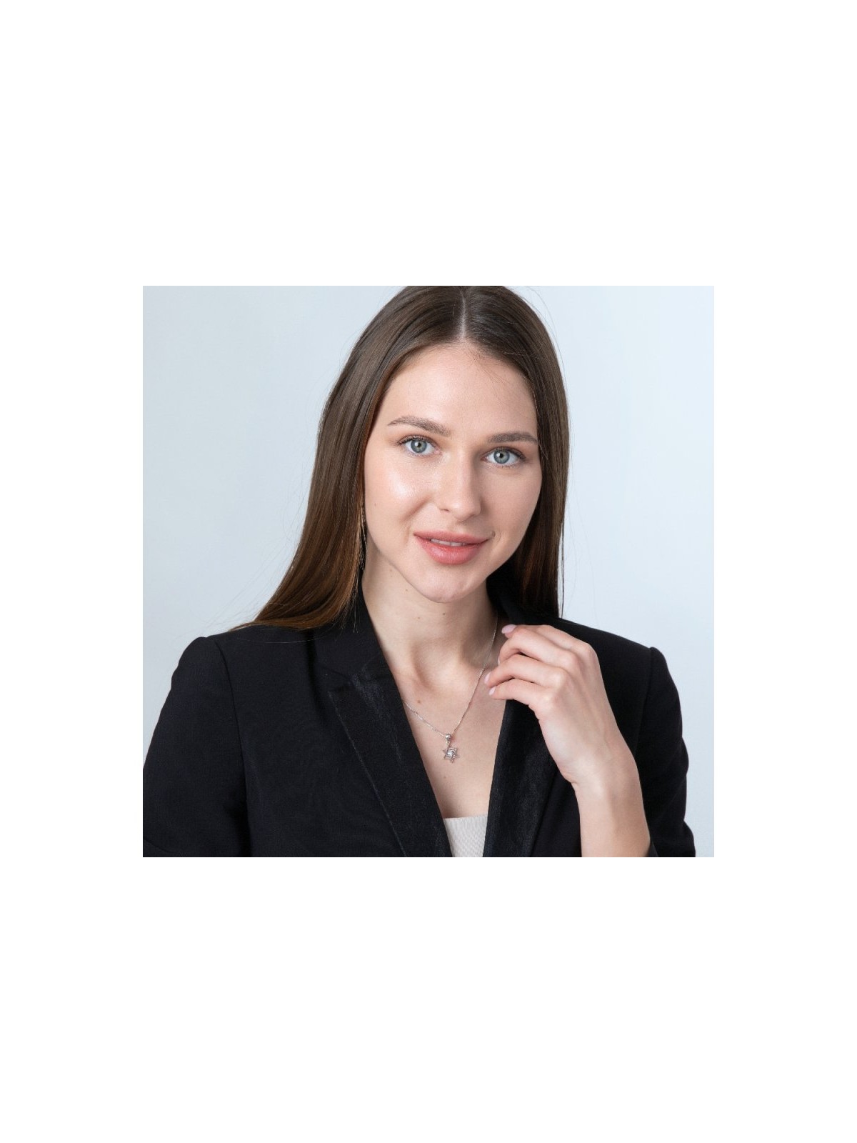 Sterling Silver Pendant Necklace Angular ... | Jewish Gift from Israel