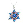 Small Star of David with blue stones n... | Necklaces by Esther Shahaf