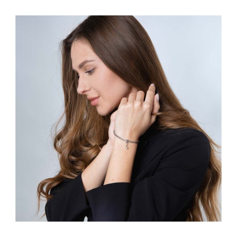 Sterling Silver Bracelet Charm Shofar with Star of... | Judaica Charms