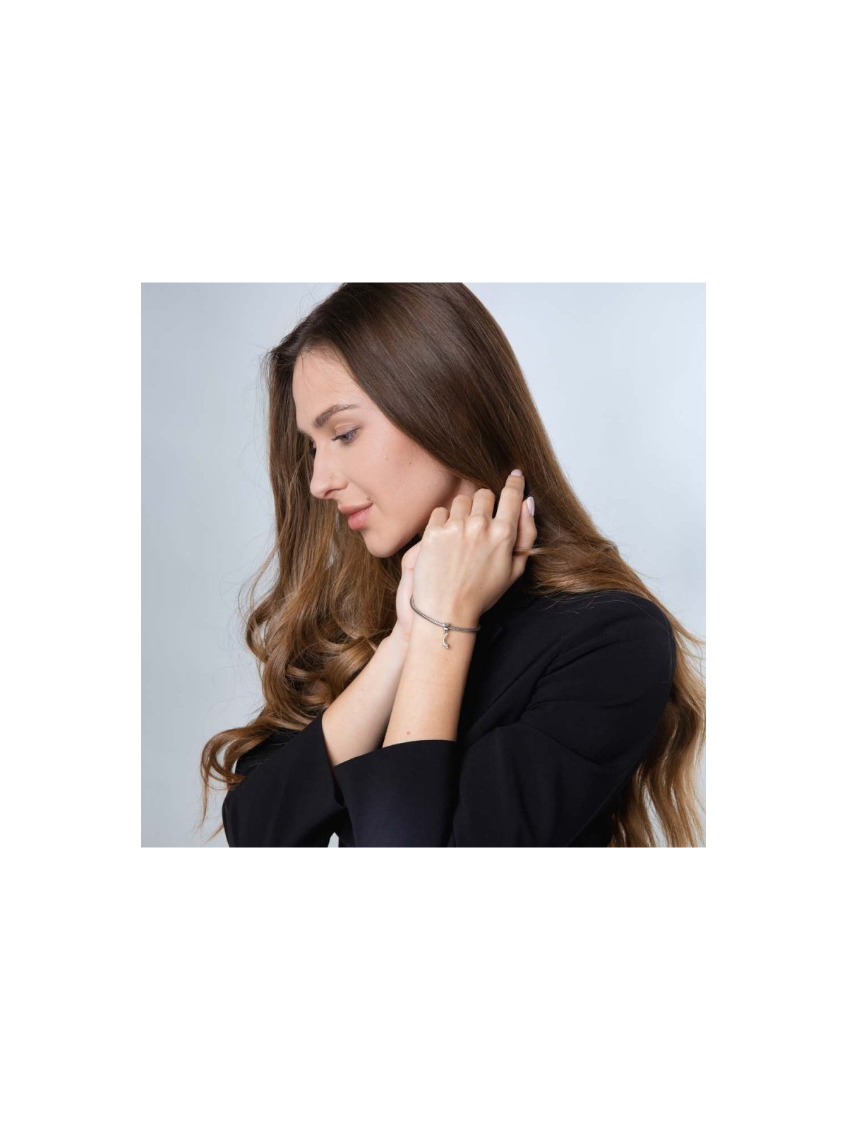 Sterling Silver Bracelet Charm Shofar with Star of... | Judaica Charms