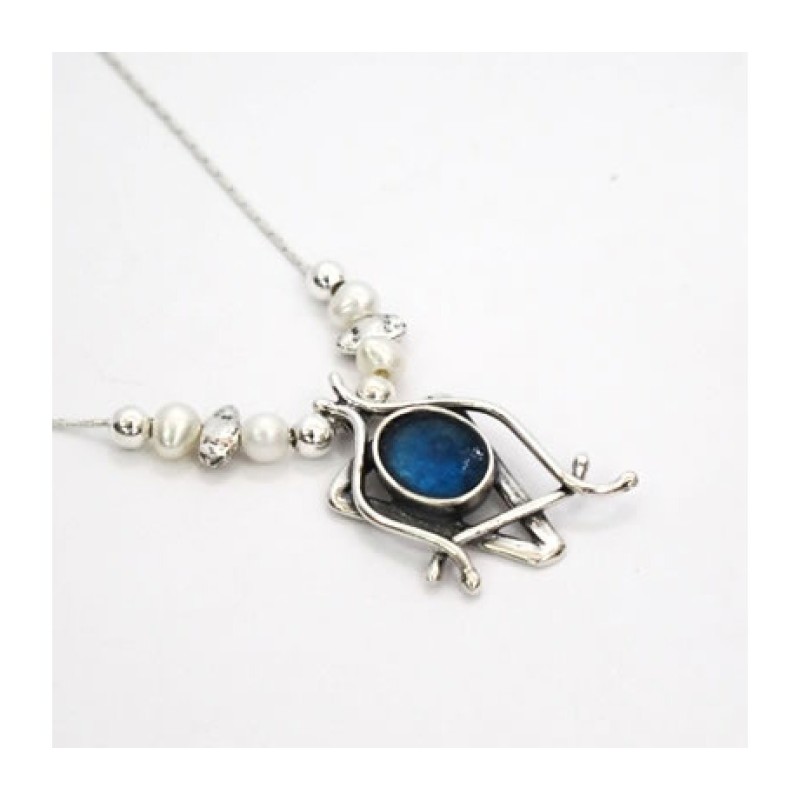 Collier étoile de David en argent Michal Kirat... | Colliers en verre romain