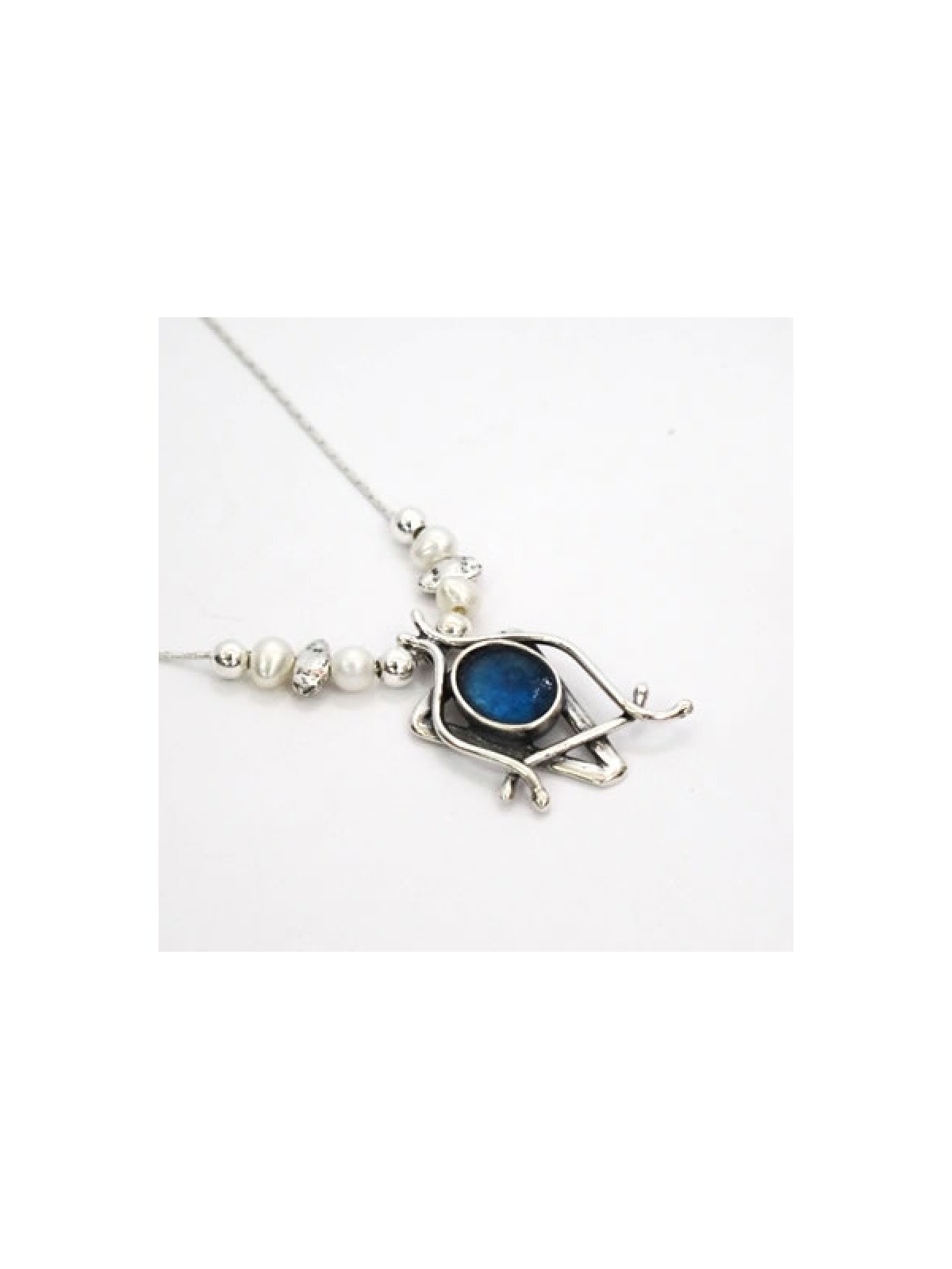 Michal Kirat Silver Star of David Necklace ... | Roman Glass Necklaces