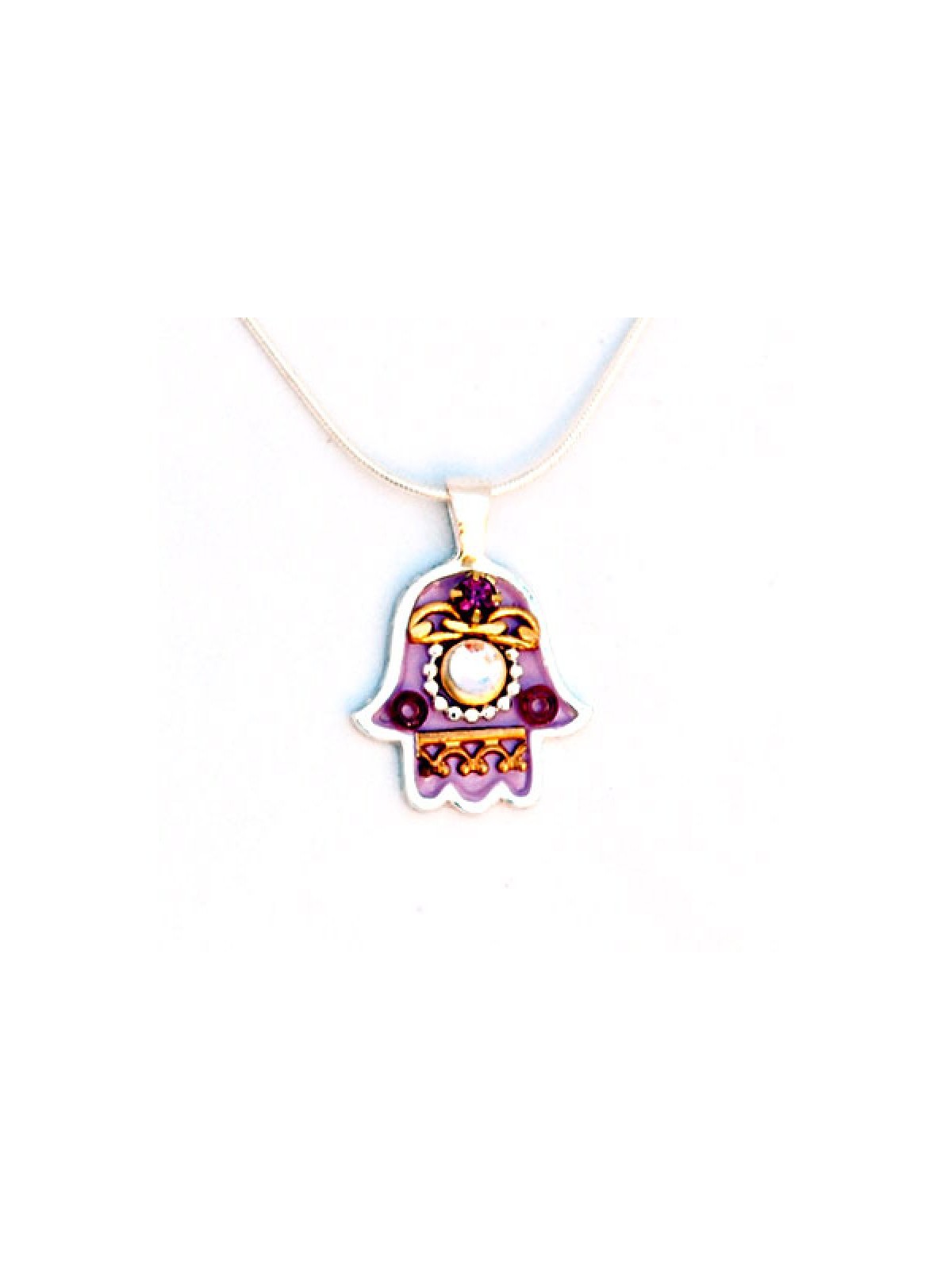Hamsa Jewelry Ethnic Style Necklace by Ester Shahaf | Hamsa Necklace