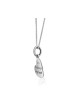 Collier pendentif coeur incliné en argent sterling Fait... | Pendentif juif