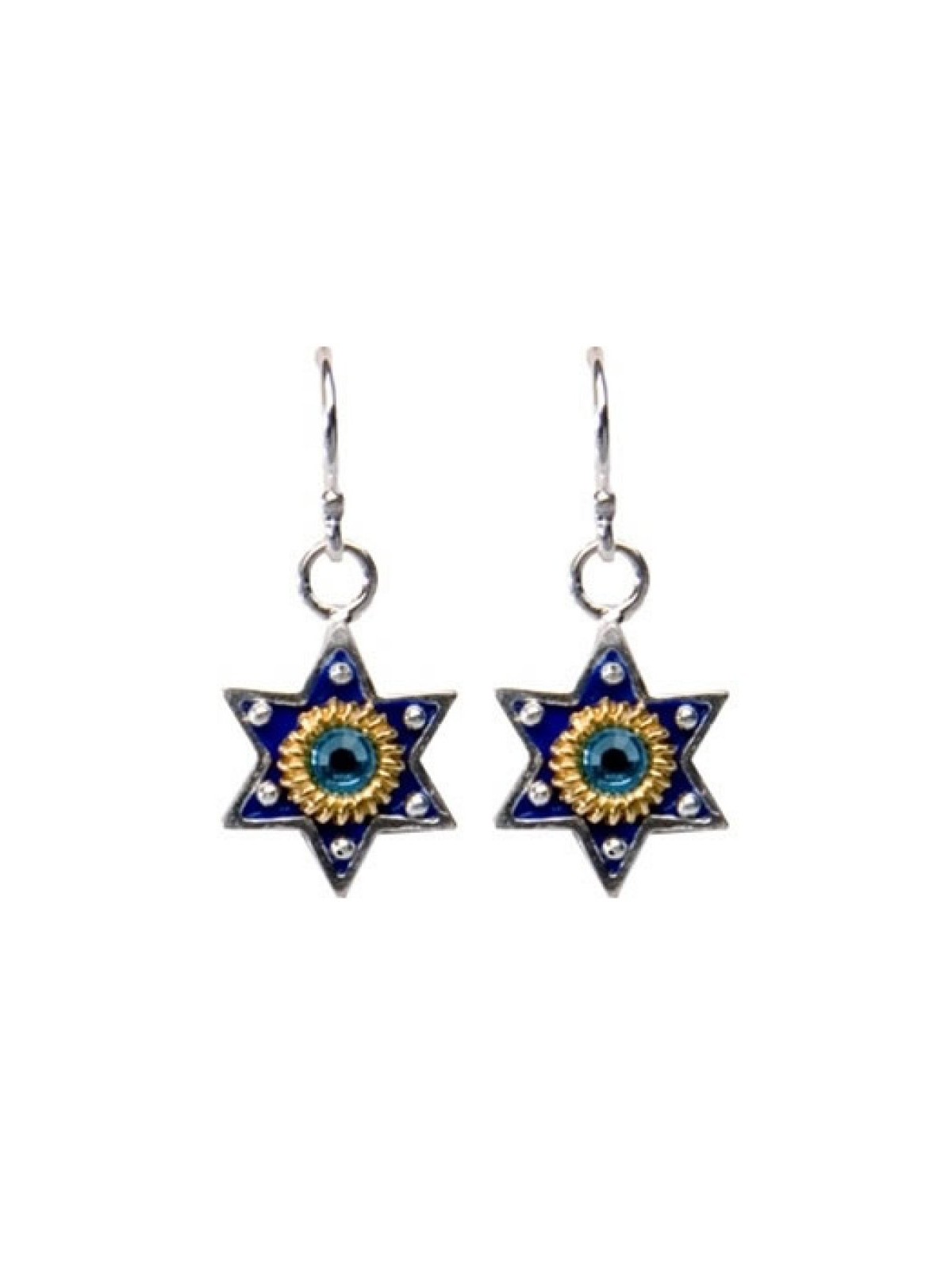 Sun Star of David Earrings by Ester Shahaf | Earrings