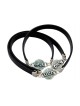 Leather Sterling Silver Blessing Bracel... | Bracelets by Golan Studio