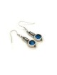 Michal Kirat Boucles d'oreilles pendantes en argent sterling... | Boucles d'oreilles en verre romain