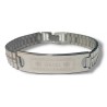 Stainless Steel Bracelet Center Plaque with... | Mens Jewish Bracelets