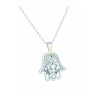 Silver Hamsa Necklace by Ester Shahaf | Hamsa Necklace