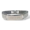 Stainless Steel Bracelet Center Plaque with... | Mens Jewish Bracelets
