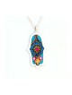Totally Turquoise Hamsa Necklace by Ester Shahaf | Hamsa Necklace